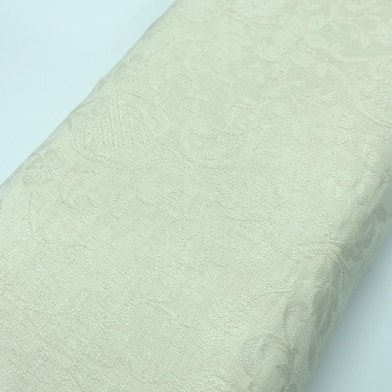 Tessuto Jacquard “Broccato Storico” a metraggio in misto lino tinto in filo