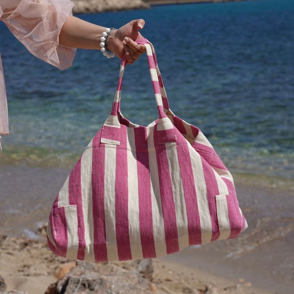 Borsa da Mare Sporta Salentina Artigianale in Lino – Made in Salento
