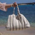 Borsa da Mare Sporta Salentina Artigianale in Lino – Made in Salento
