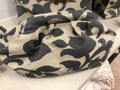 Pouch Flora in tessuto jacquard con motivo floreale