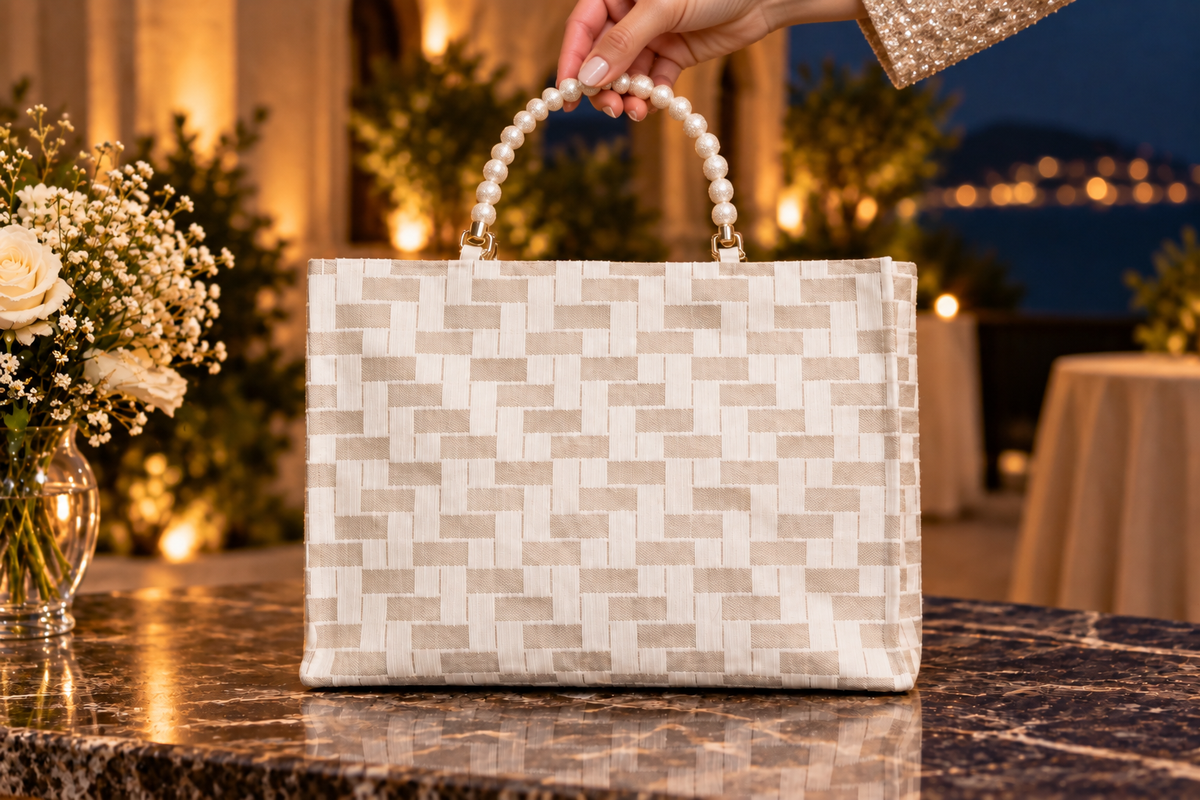 Borsa Gioiello in Misto Lino – Pezzo Unico