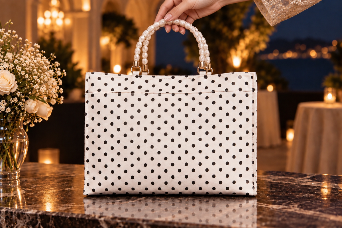 Jewel Bag in Linen Blend – One-of-a-kind Piece